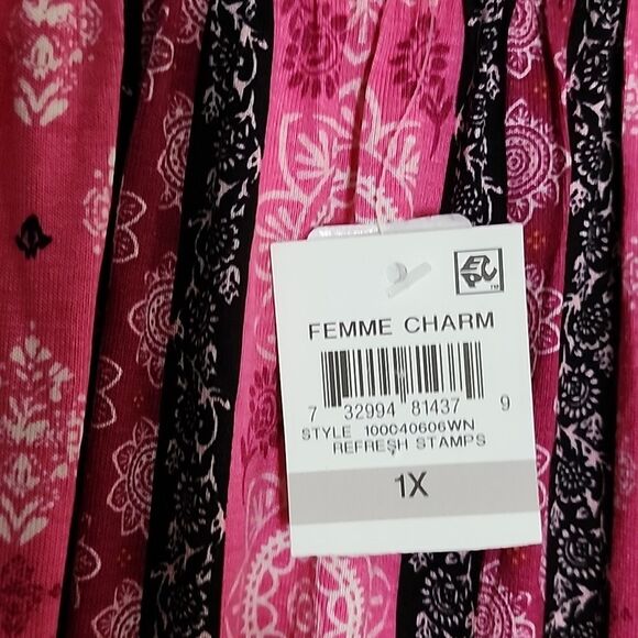 Style & Co Rayon Off Shoulder Shirt 1X NWT - Picture 5 of 5